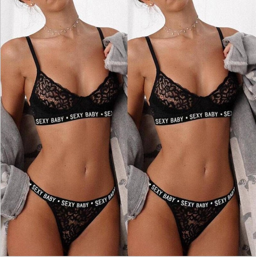 Lace Bandage Lingerie Set