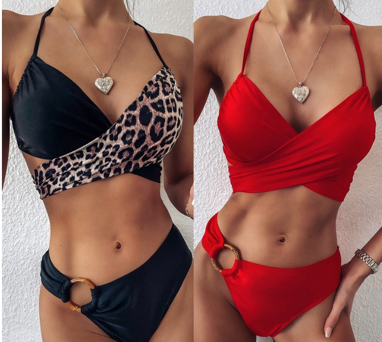 Split Strap Swimsuit Set