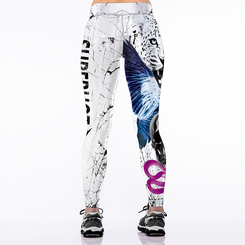 Printed Tiger Fashion High Waist Slim Slimming Leggings