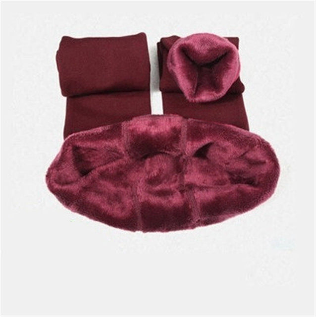 Fashionable Warm Fur Leggings