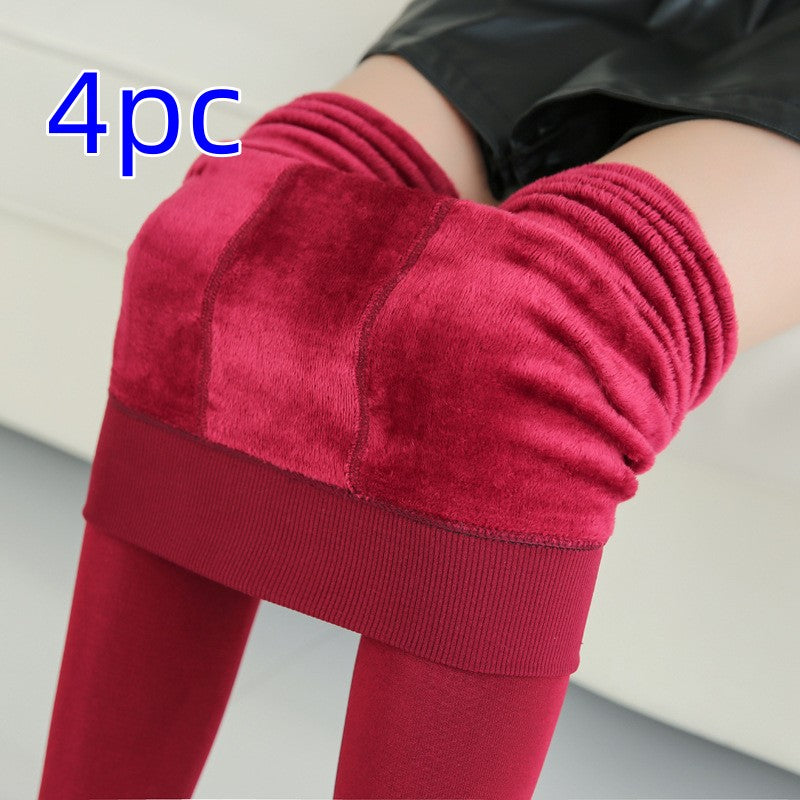 Fashionable Warm Fur Leggings