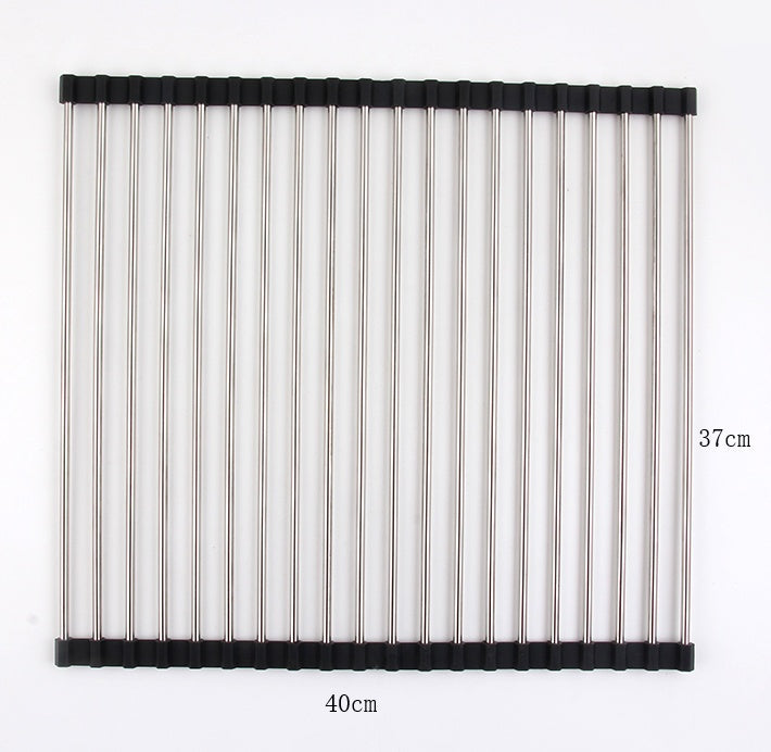 Stainless Steel Folding Kitchen Drain Sink Rack