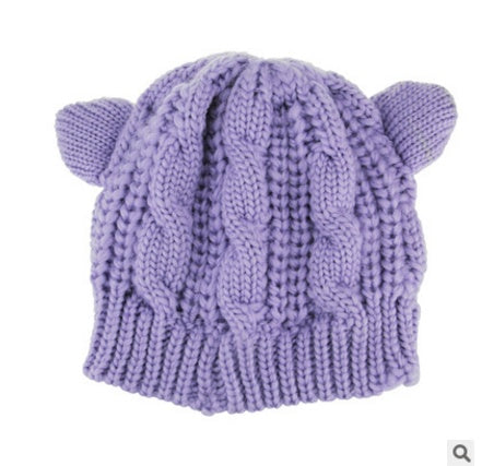 3D Cute Knitted Cat Ear Beanie