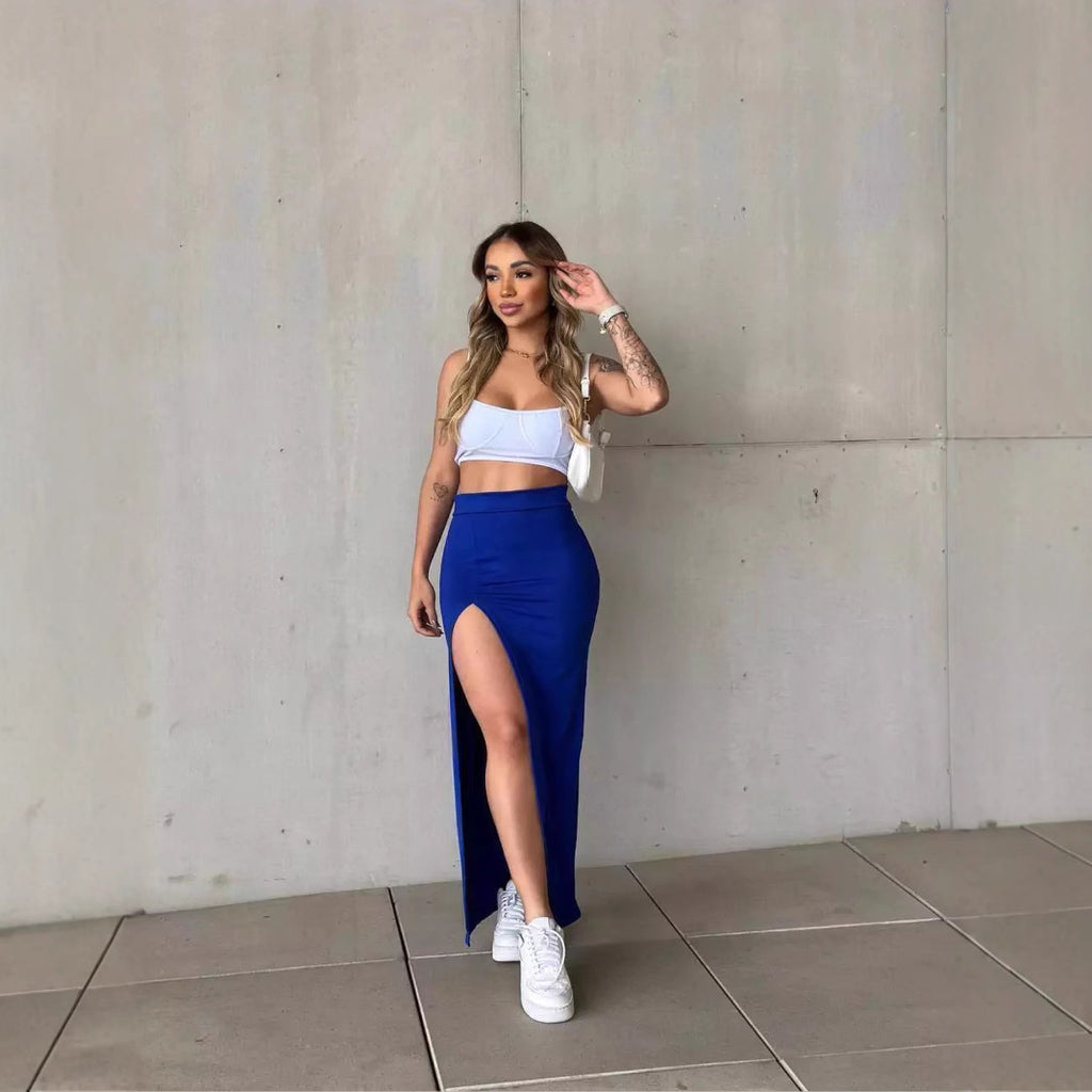 Fashionable Slit Bodycon Skirt