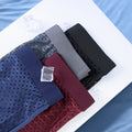 Men Ice Silk Mesh Boxer Briefs 4pc