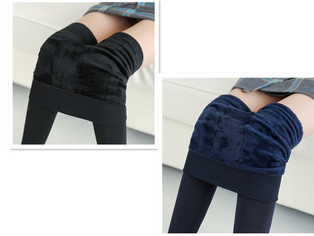 Fashionable Warm Fur Leggings