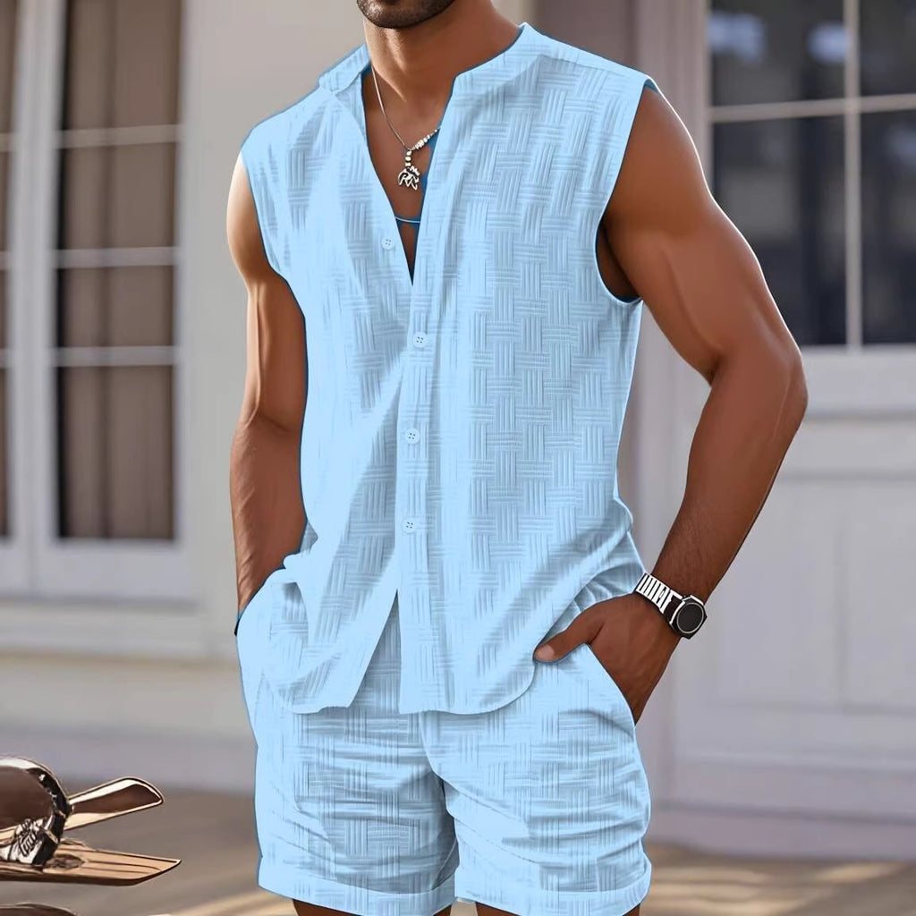 Casual Sleeveless Sportswear Set