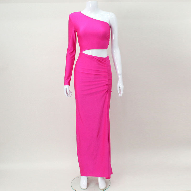 Fold Split Temperament Dress