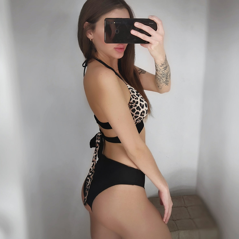 Split Strap Swimsuit Set