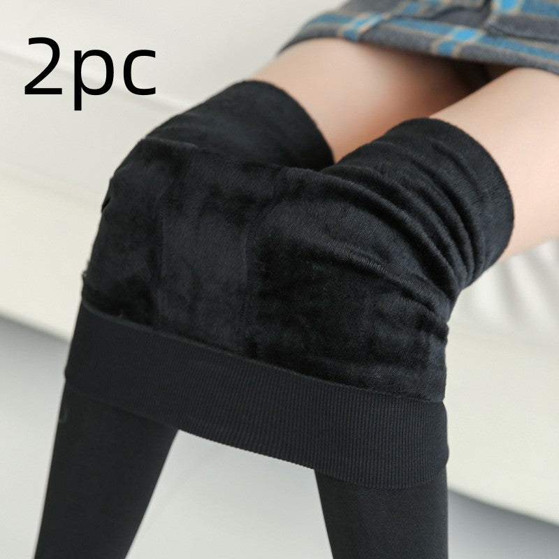 Fashionable Warm Fur Leggings