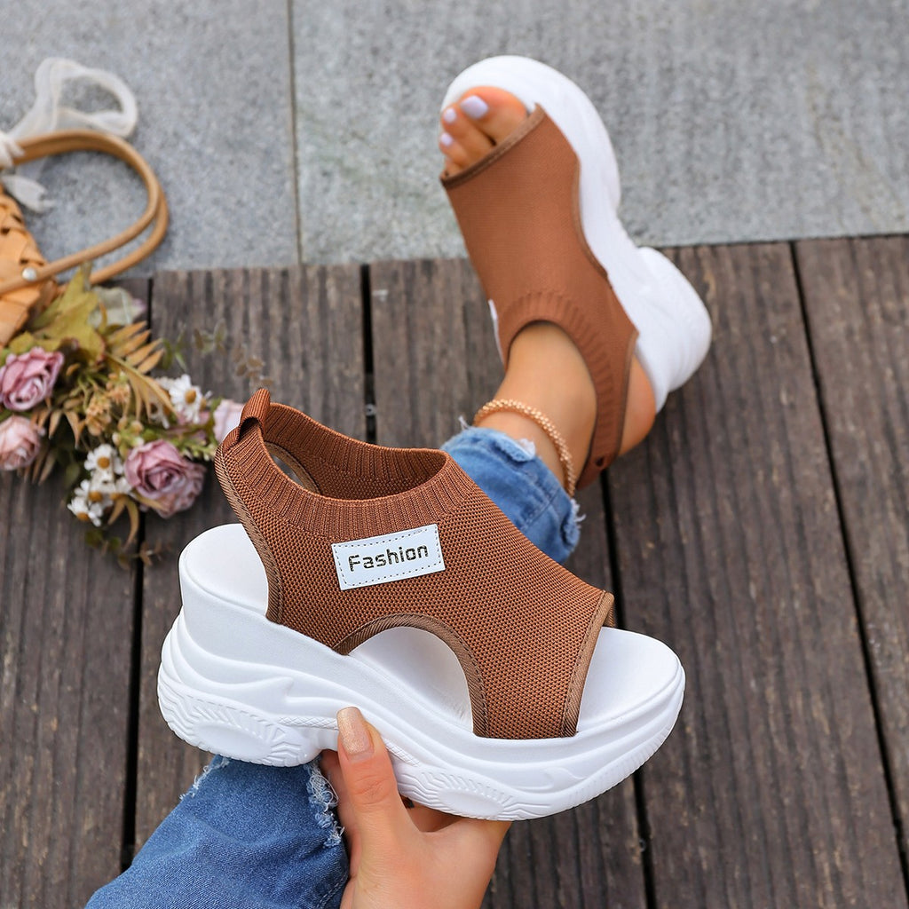 Summer Chunky Wedge Sandals