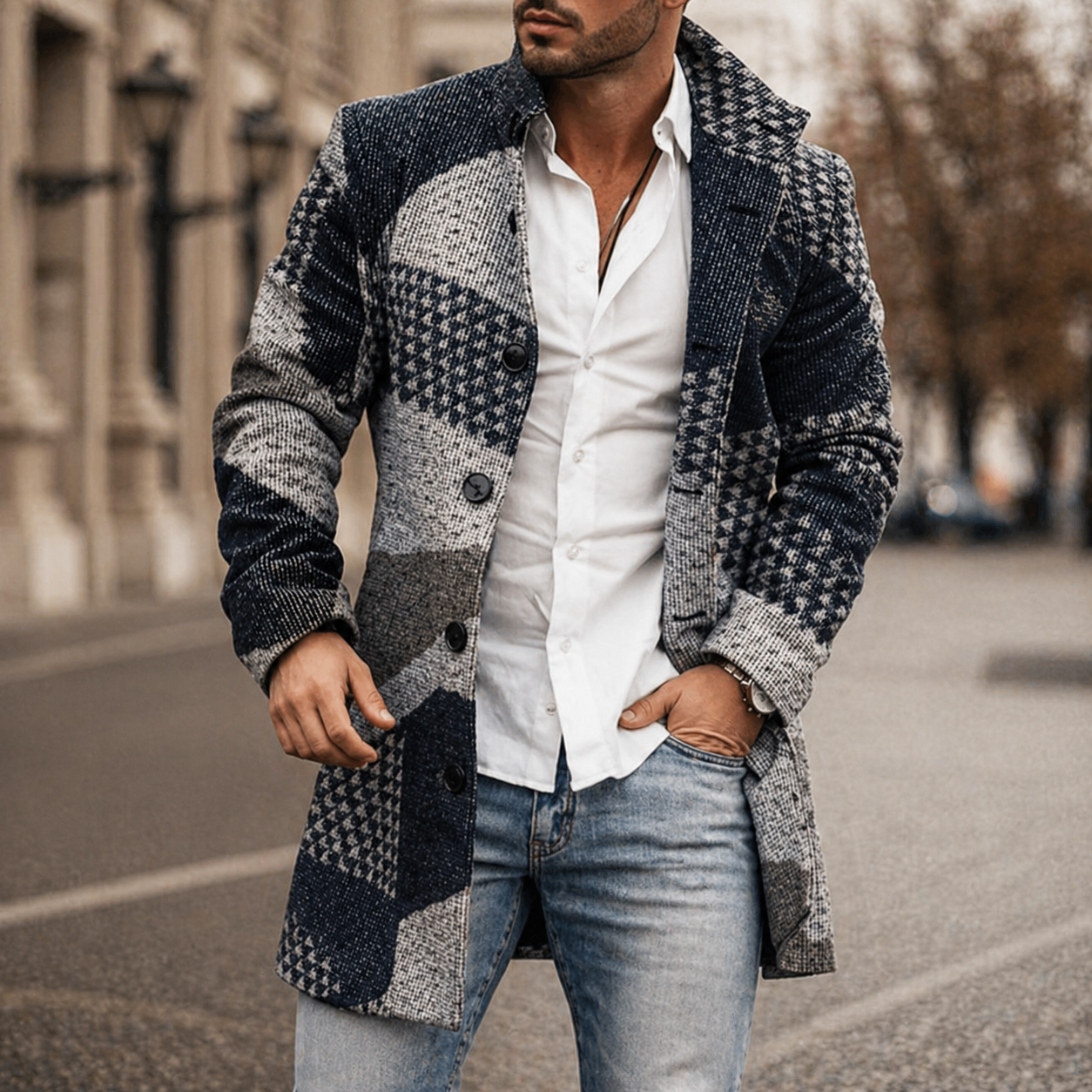 Mid-length Casual Fashion Coat