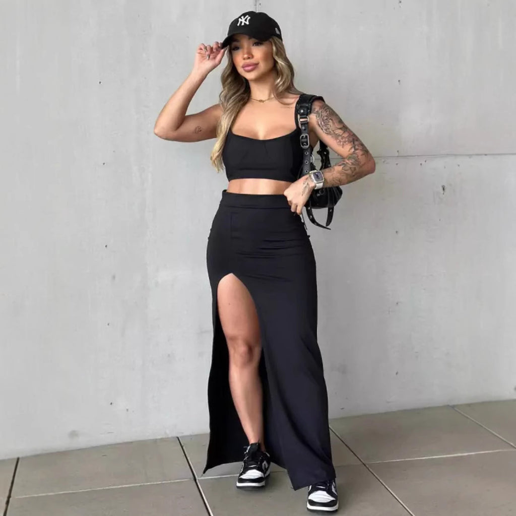 Fashionable Slit Bodycon Skirt