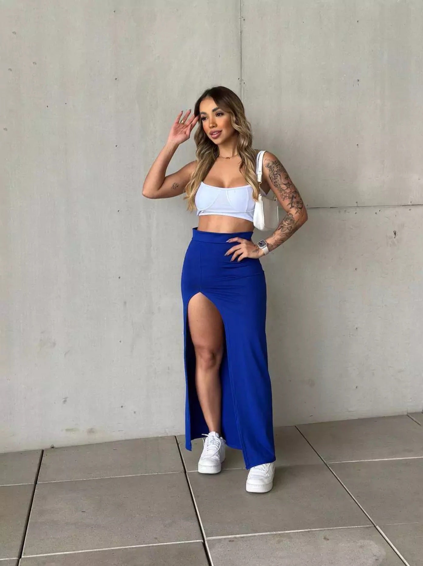 Fashionable Slit Bodycon Skirt