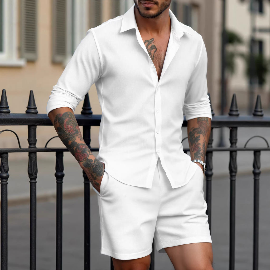 Formal Shirt And Shorts Set