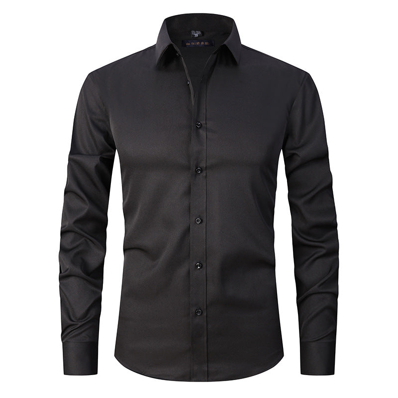 Stretch Shirt Long Sleeve Non-ironing Slim Fit