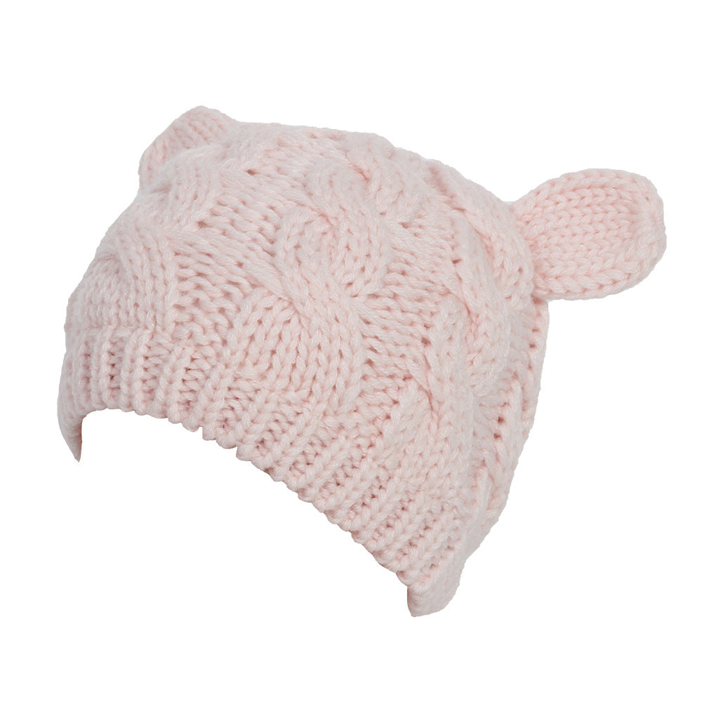 3D Cute Knitted Cat Ear Beanie