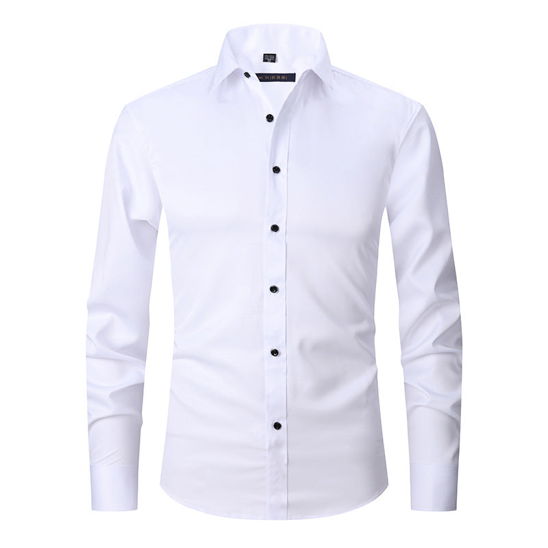 Stretch Shirt Long Sleeve Non-ironing Slim Fit